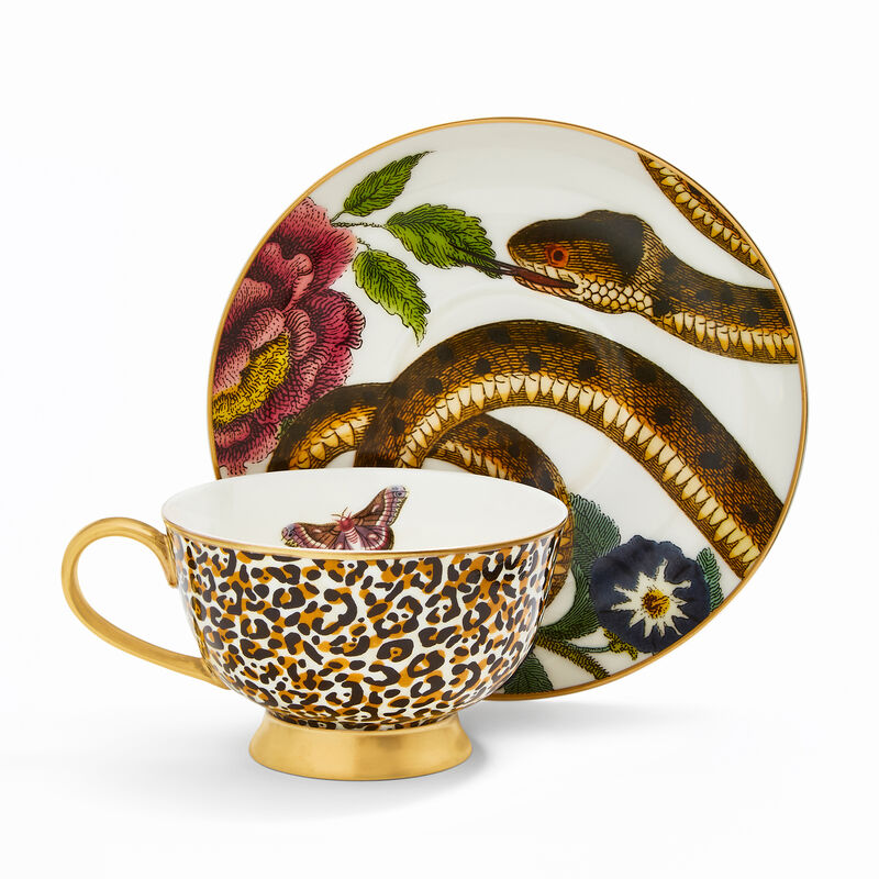 Spode "Creatures of Curiosity" Set of 4 Assorted Teacups with Saucers image number 14