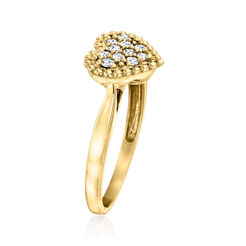 .25 ct. t.w. Diamond Heart Cluster Ring in 14kt Yellow Gold image number 1