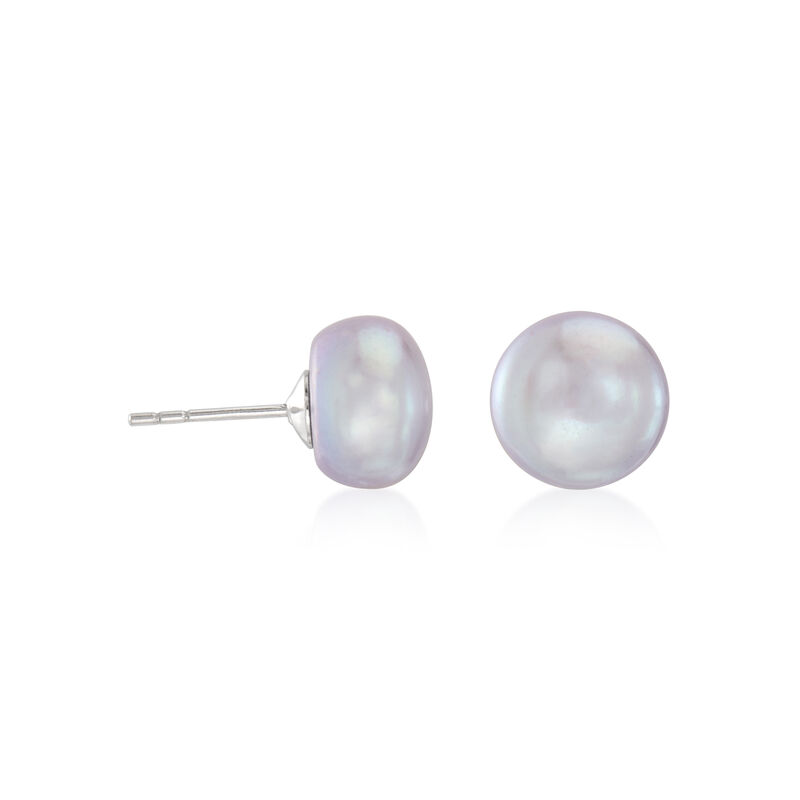8-8.5mm Multicolored Cultured Pearl Jewelry Set: Eight Pairs of Stud Earrings with Sterling Silver  image number 7