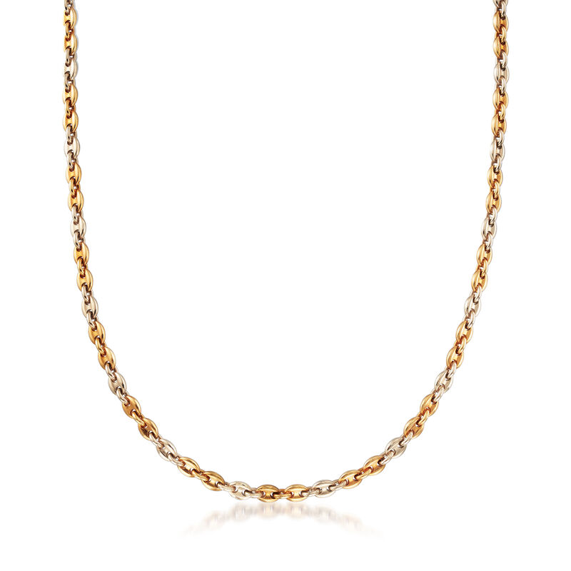 C. 1980 Vintage Cartier 18kt Yellow Gold Cable-Link Necklace. 18&quot; image number 0