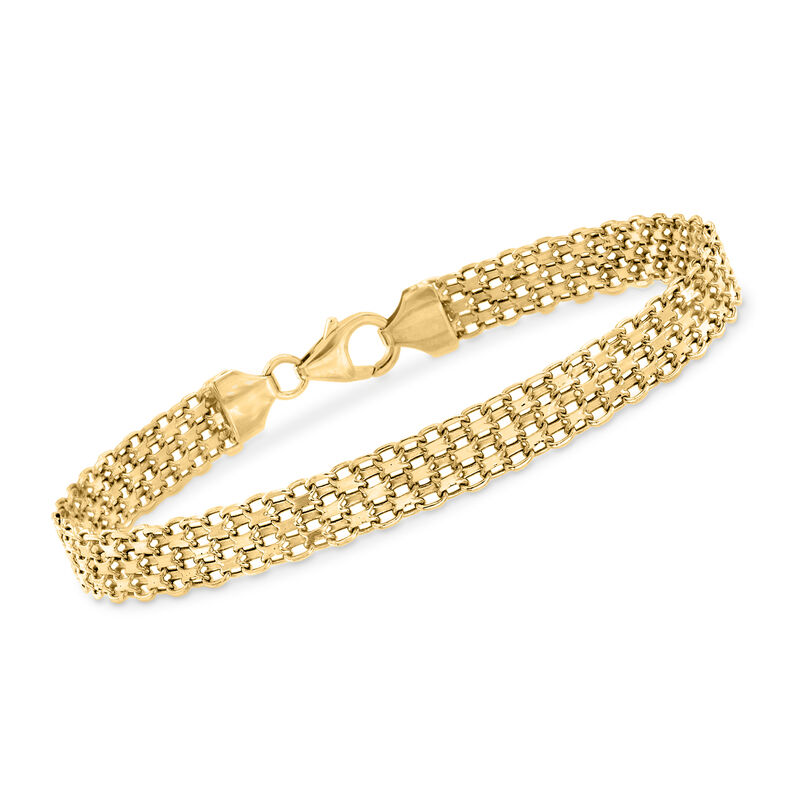 Italian 18kt Yellow Gold Bismark-Link Bracelet image number 0