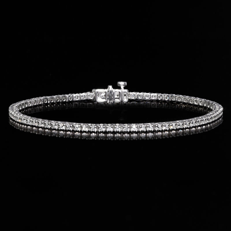 1.00 ct. t.w. Lab-Grown Diamond Tennis Bracelet in Sterling Silver image number 2