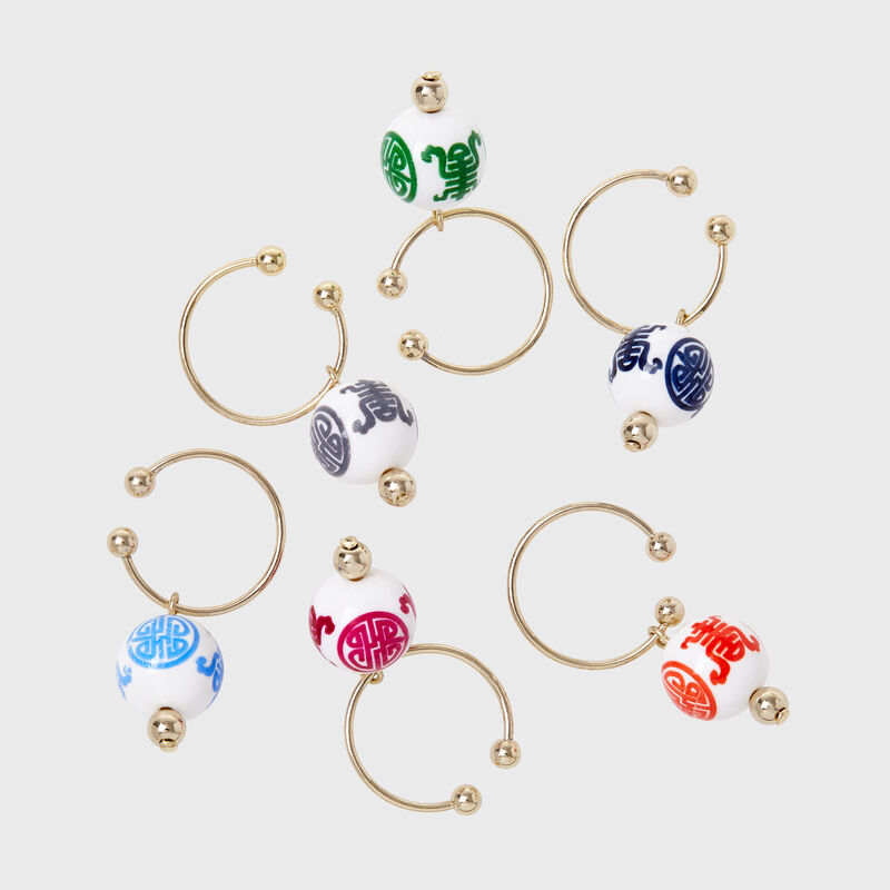 Joanna Buchanan Set of 6 Chinoiserie Wine Charms image number 0