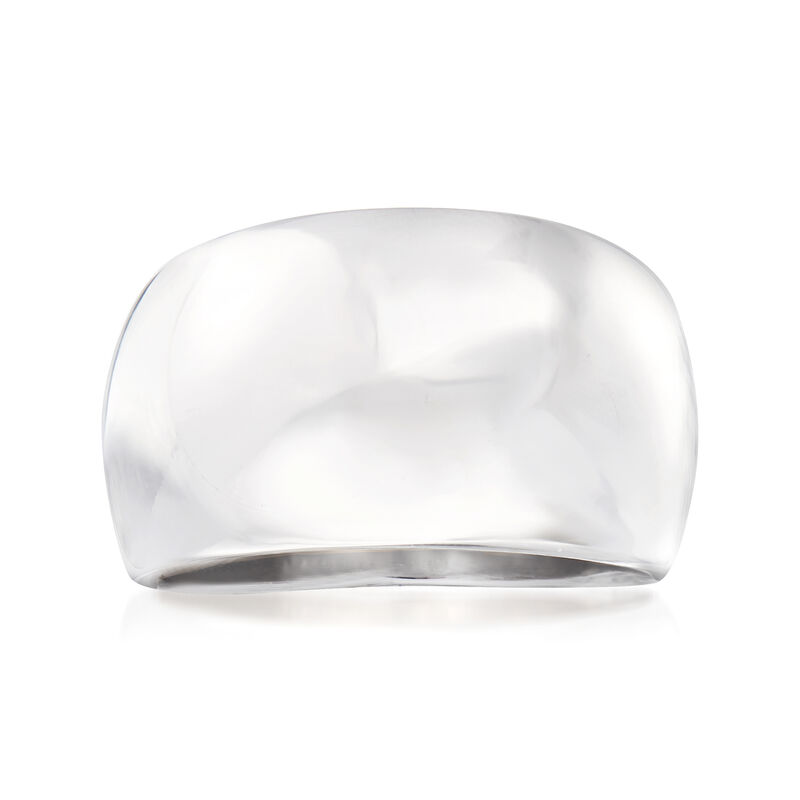 Italian Sterling Silver Dome Ring image number 0