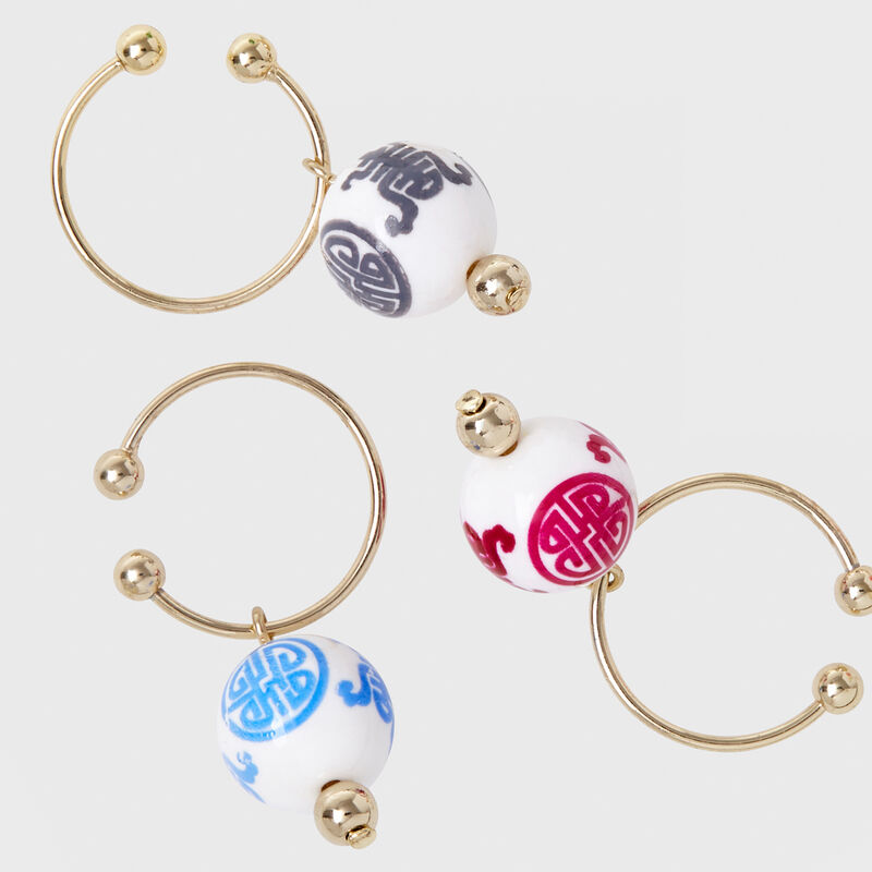 Joanna Buchanan Set of 6 Chinoiserie Wine Charms image number 1