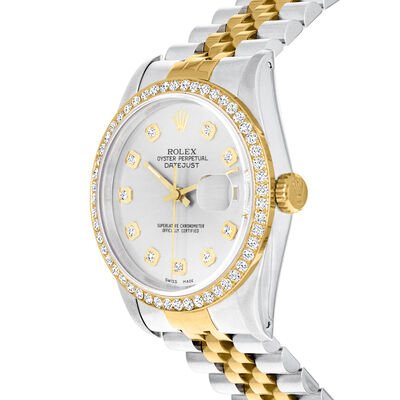 Pre-Owned Rolex Datejust Men's 36mm Automatic Stainless Steel Watch with 14kt and 18kt Yellow Gold