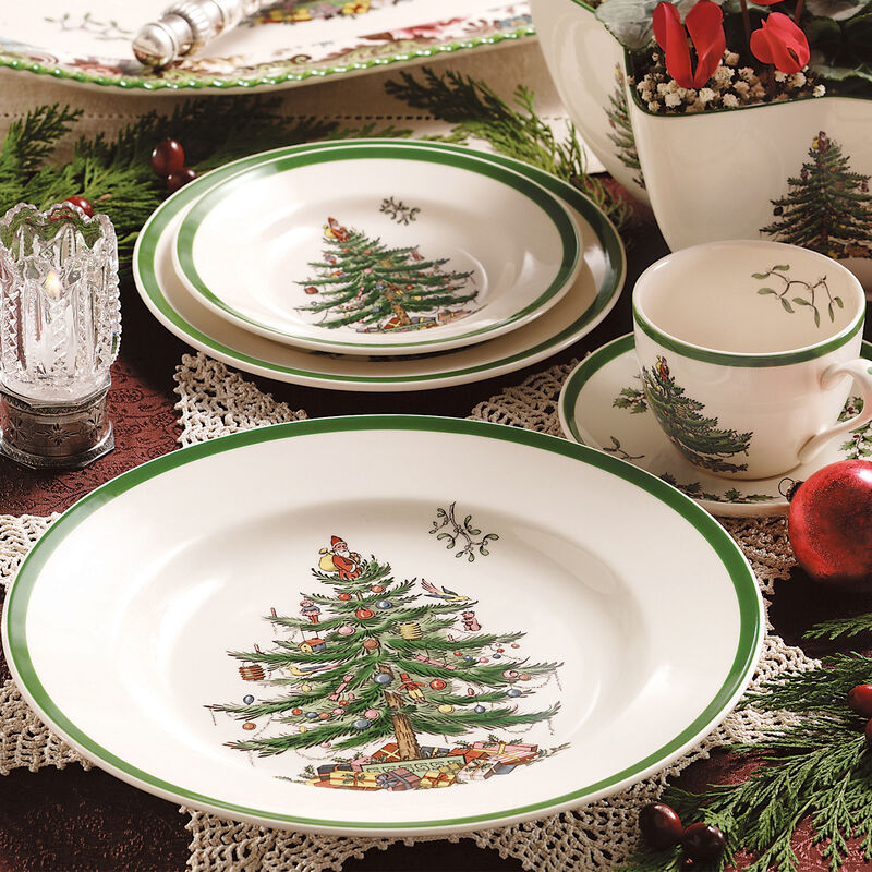 Spode "Christmas Tree" 5-pc. Earthenware Place Setting image number 1