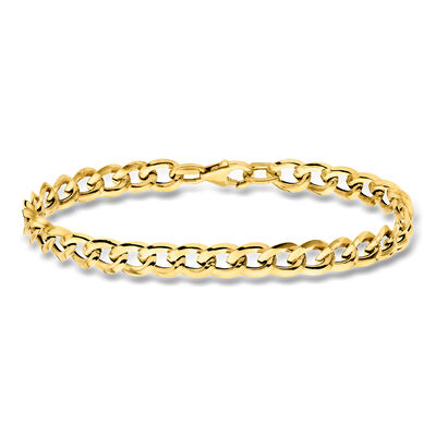 Italian 18kt Yellow Gold Curb-Link Bracelet