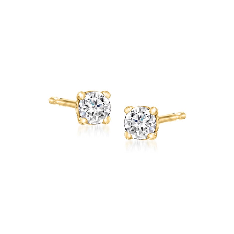 .10 ct. t.w. Lab-Grown Diamond Stud Earrings in 14kt Yellow Gold image number 0