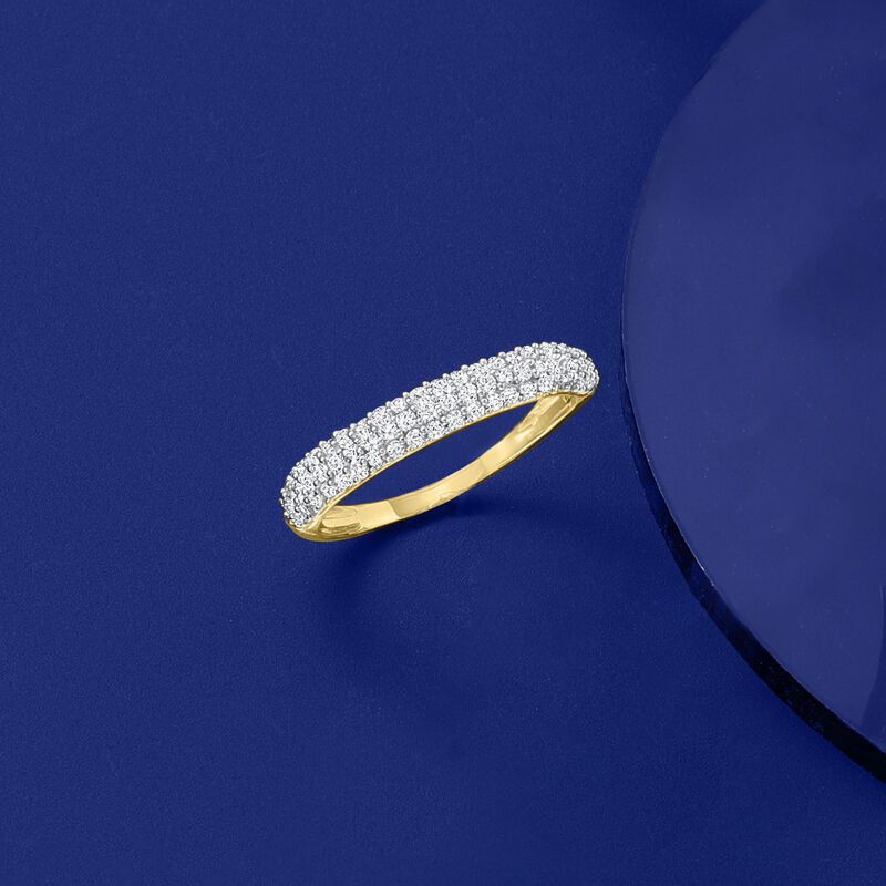.50 ct. t.w. Pave Diamond Ring in 14kt Yellow Gold image number 3