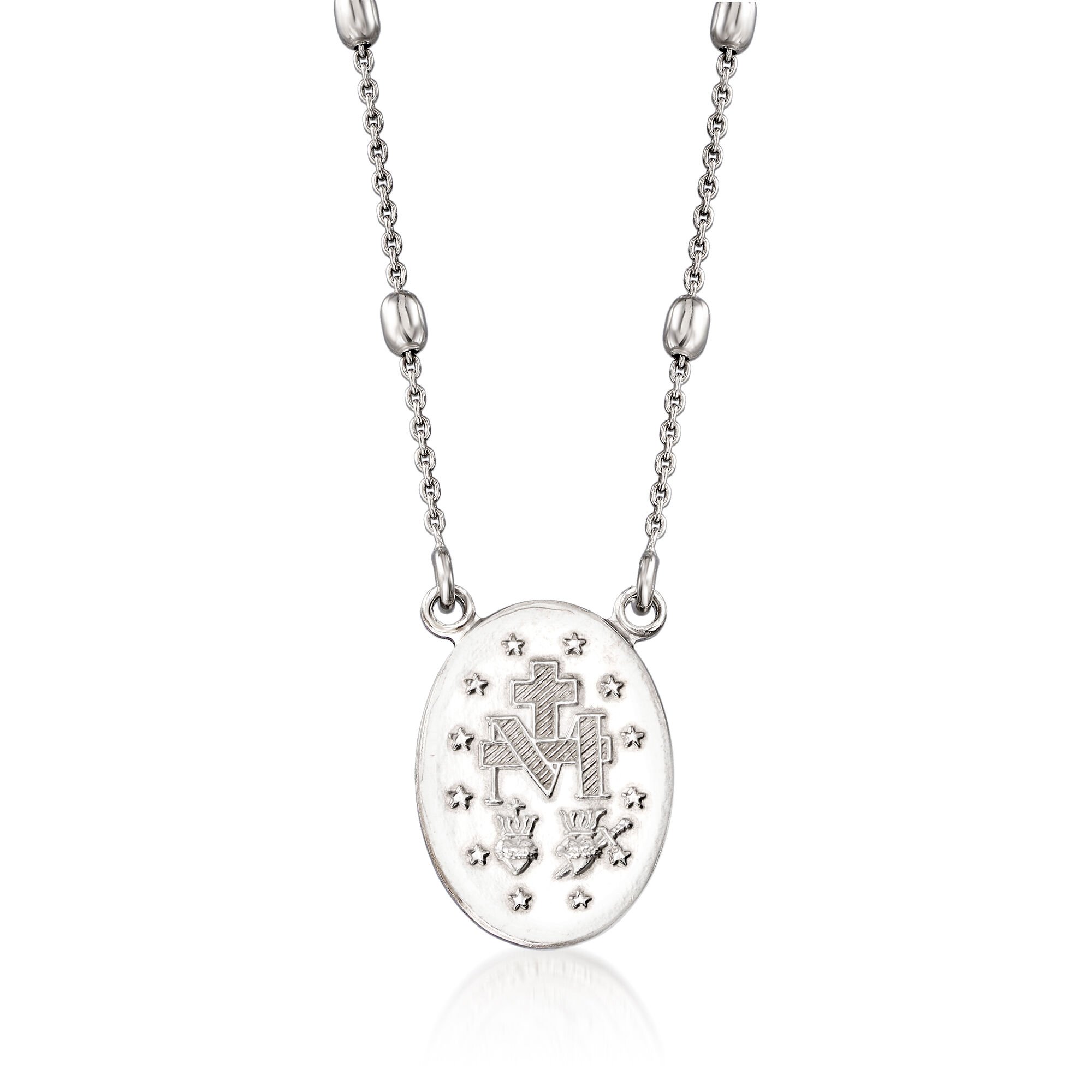 ネックレス・チョーカー TRIOMPHE DE LYS MEDAL NECKLACE IN STERLING SILVER AND ONYX Onyx Pendant Black Onyx Necklace Vintage Black Onyx and