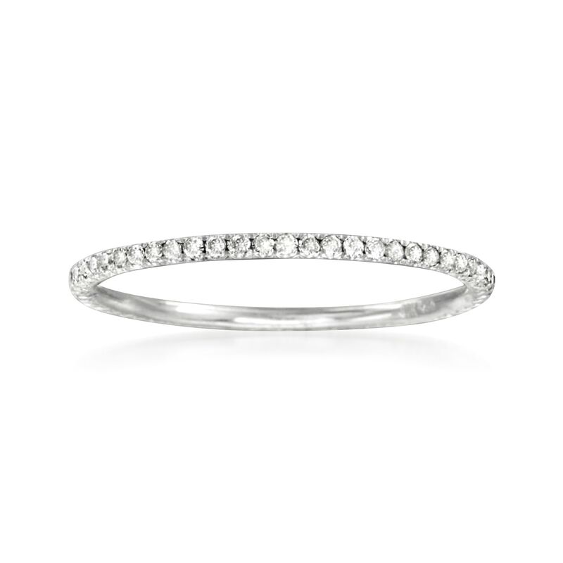 Hidalgo .23 ct. t.w. Diamond Eternity Band in 18kt White Gold image number 0