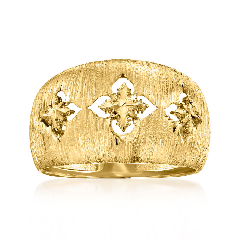 Italian 10kt Yellow Gold Florentine-Style Ring image number 0