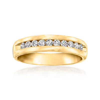 C. 1990 Vintage .50 ct. t.w. Diamond Ring in 14kt Yellow Gold