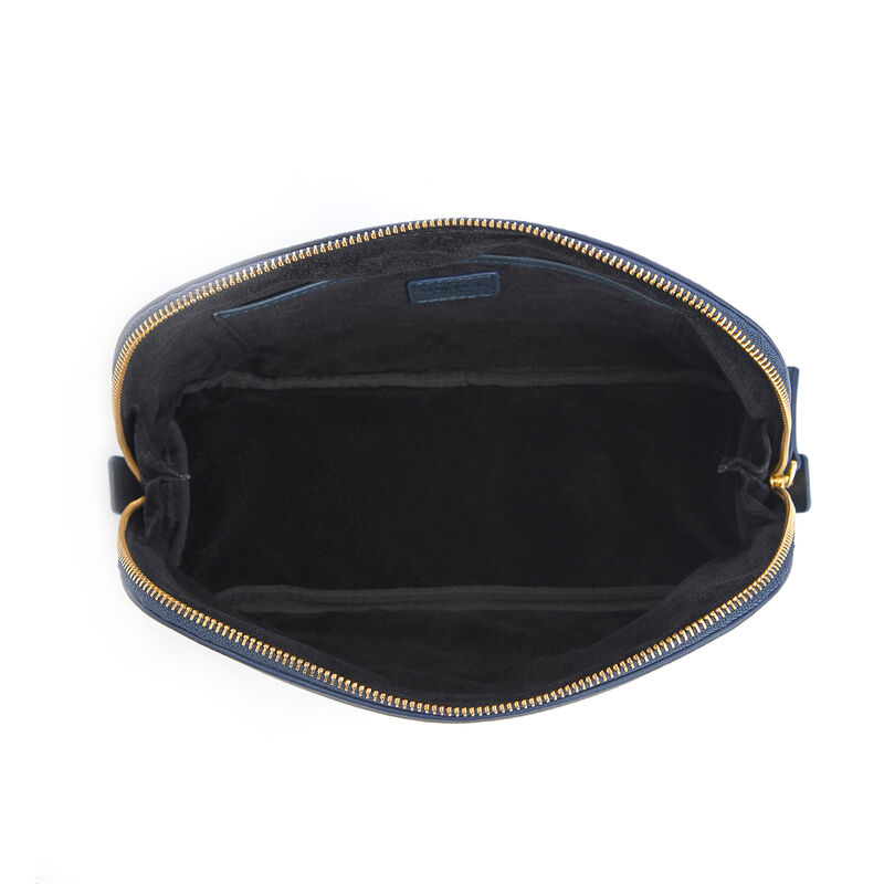 Royce Blue Leather Cosmetic Bag image number 2