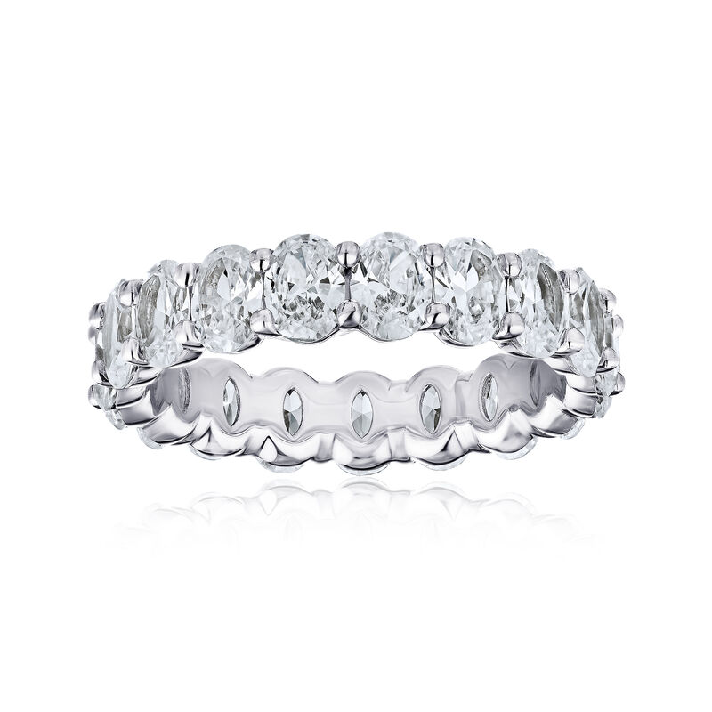 5.05 ct. t.w. Diamond Eternity-Style Wedding Band in Platinum image number 0