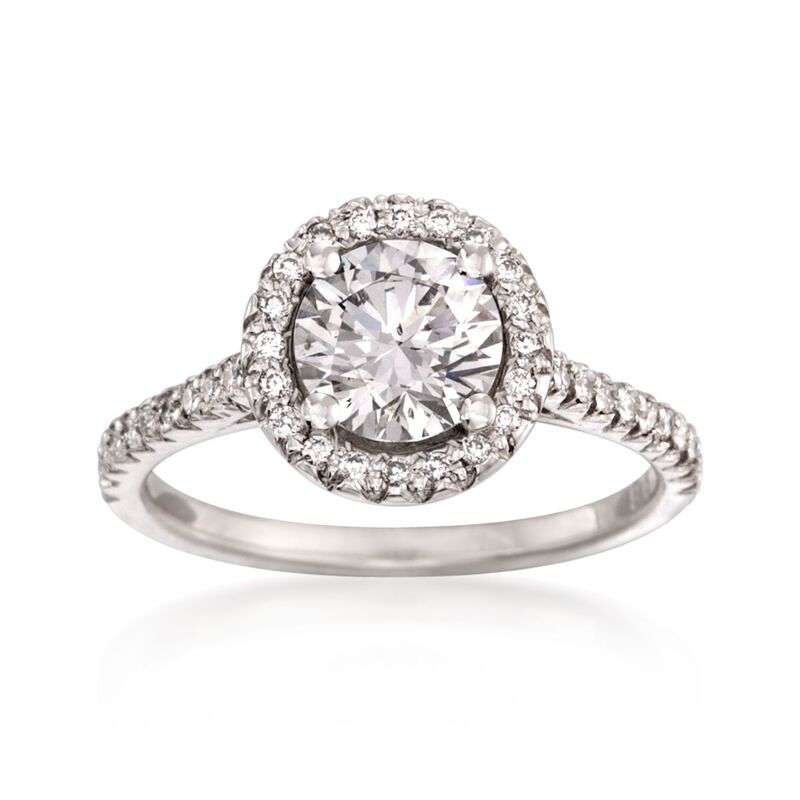1.36 ct. t.w. Certified Diamond Engagement Ring in Platinum image number 0