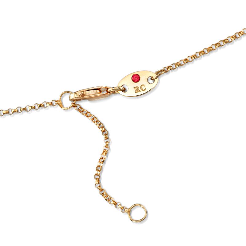 Roberto Coin &quot;Princess&quot; .23 ct. t.w. Diamond Cross Necklace in 18kt Yellow Gold. 18&quot; image number 2