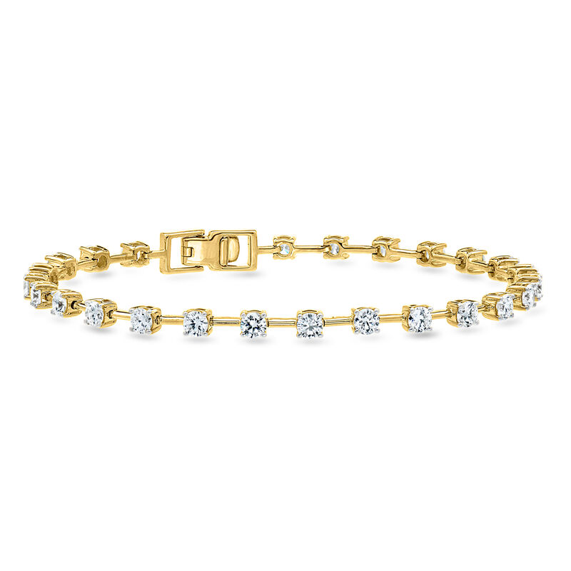 3.00 ct. t.w. Lab-Grown Diamond Tennis Bracelet in 10kt Yellow Gold image number 0