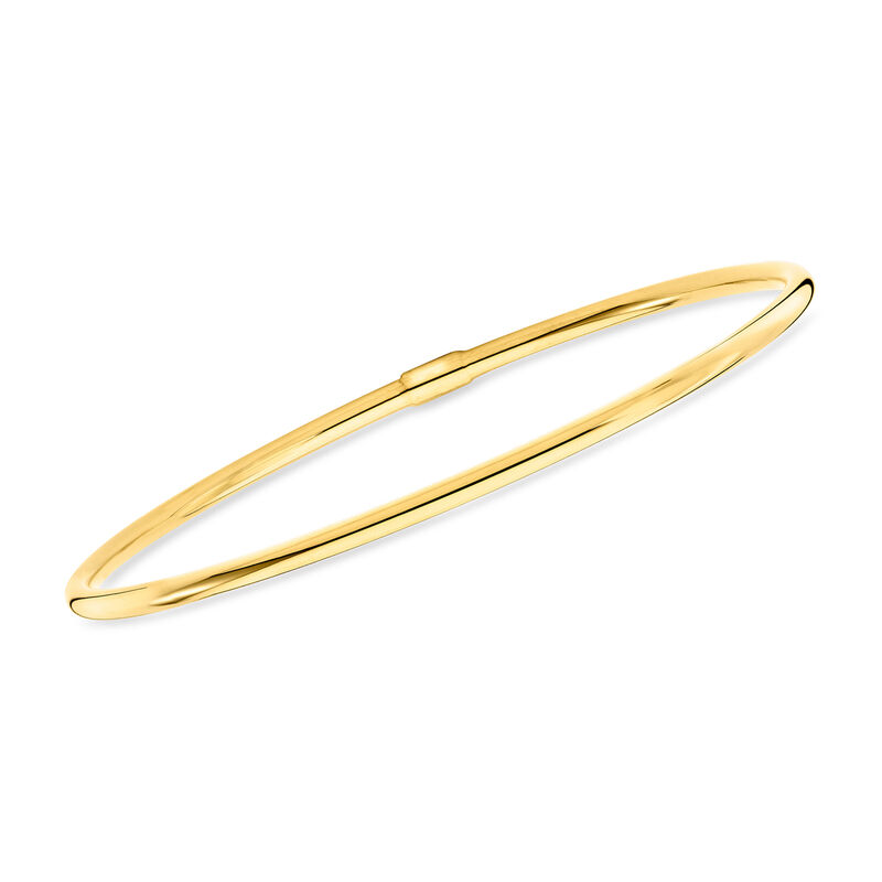Italian 10kt Yellow Gold Bangle Bracelet image number 0