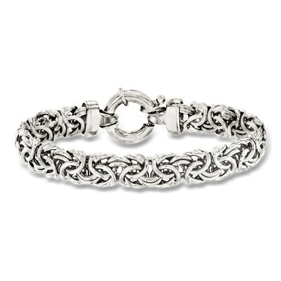 Sterling Silver Medium Byzantine Bracelet