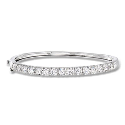 5.00 ct. t.w. Lab-Grown Diamond Bangle Bracelet in 14kt White Gold
