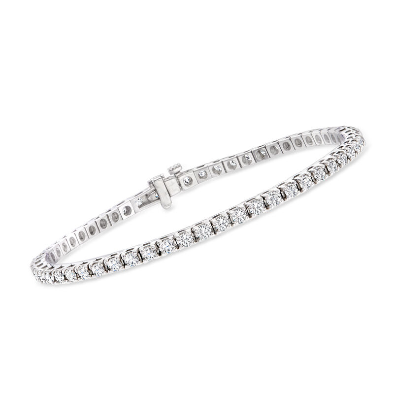 3.00 ct. t.w. Diamond Tennis Bracelet in 14kt White Gold. 7&quot; image number 0
