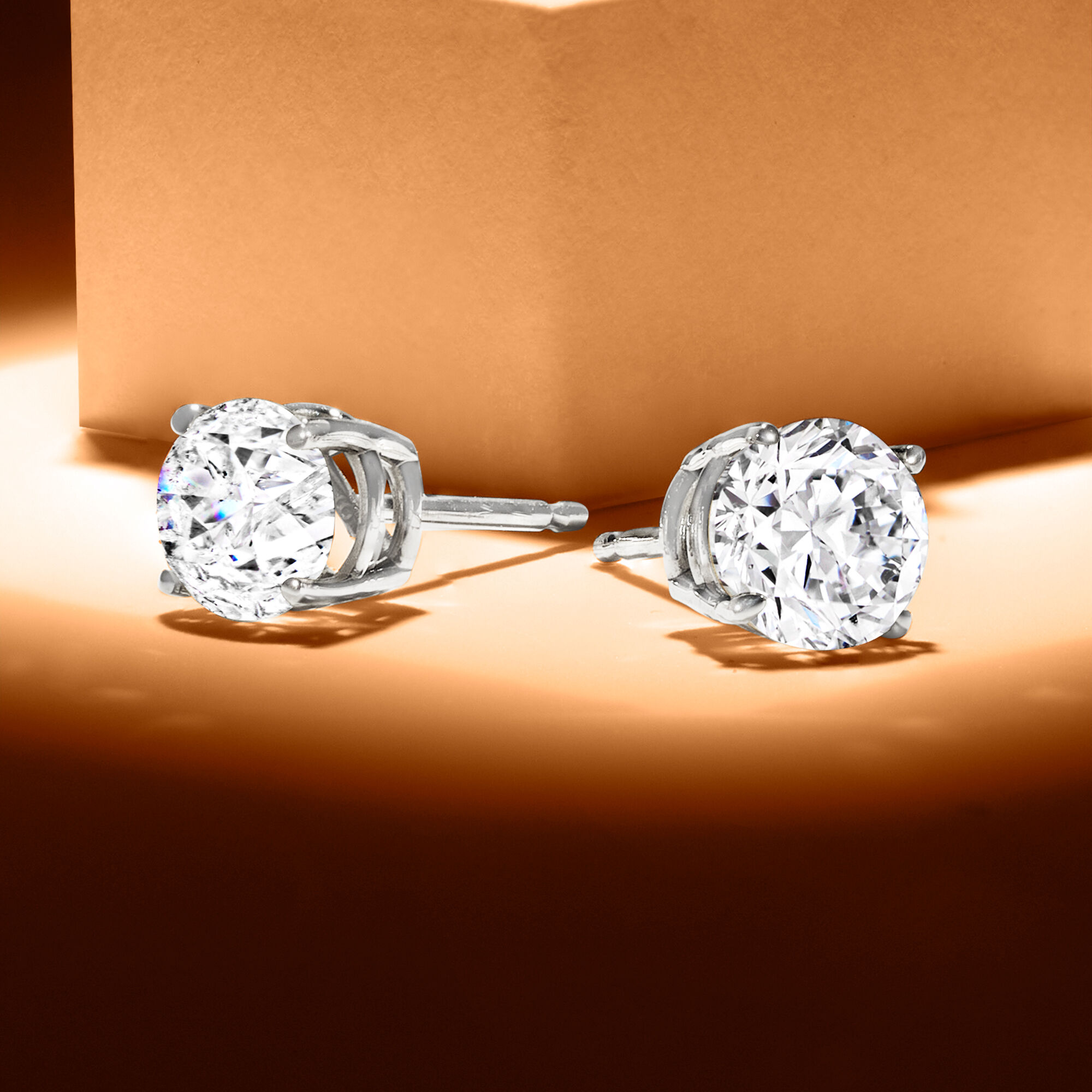Ross simons diamond stud earrings discount
