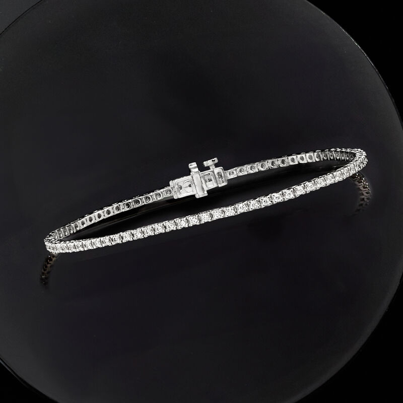 1.00 ct. t.w. Lab-Grown Diamond Tennis Bracelet in Sterling Silver image number 3
