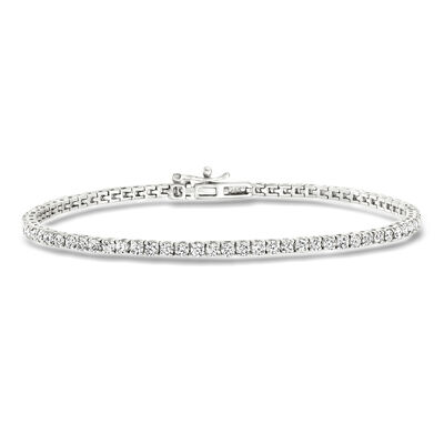3.00 ct. t.w. Lab-Grown Diamond Tennis Bracelet in 14kt White Gold