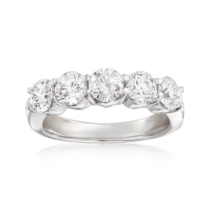 2.00 ct. t.w. Diamond Five-Stone Ring in 14kt White Gold image number 0