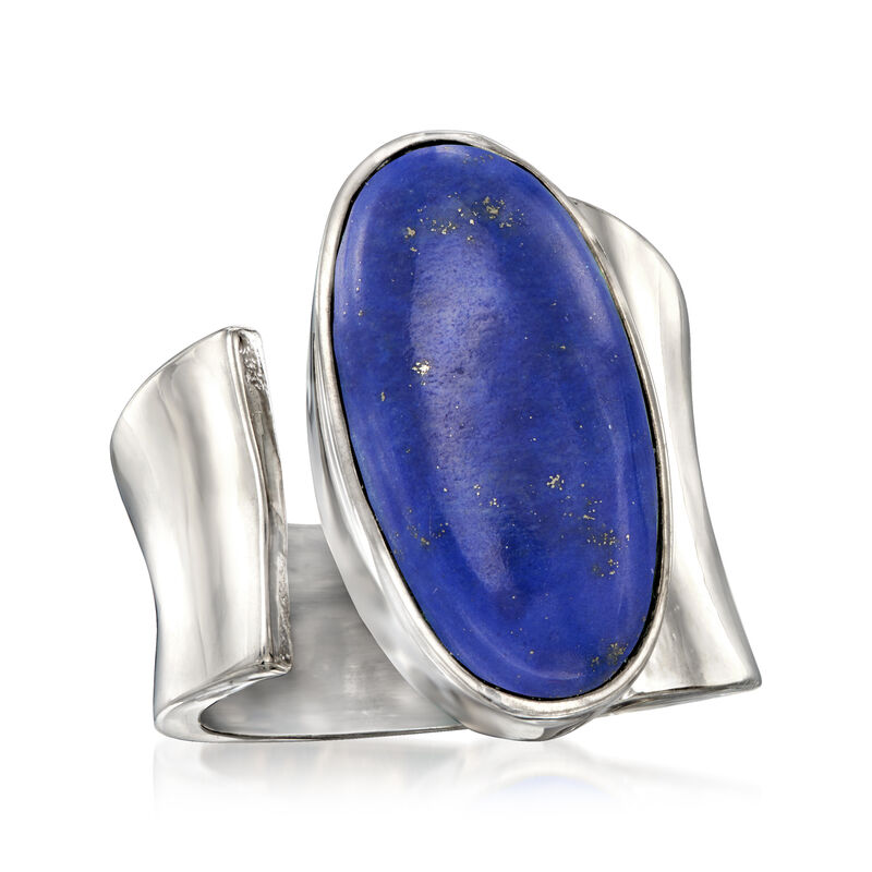 Lapis Wrap Ring in Sterling Silver image number 3