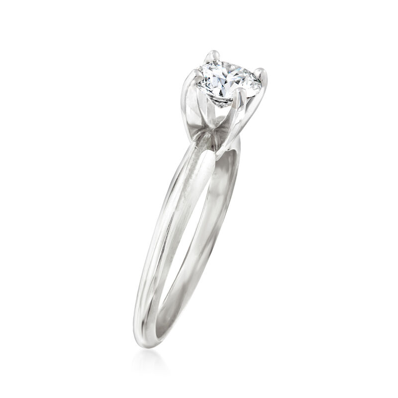 .76 Carat Certified Diamond Solitaire Engagement Ring in 14kt White Gold image number 2