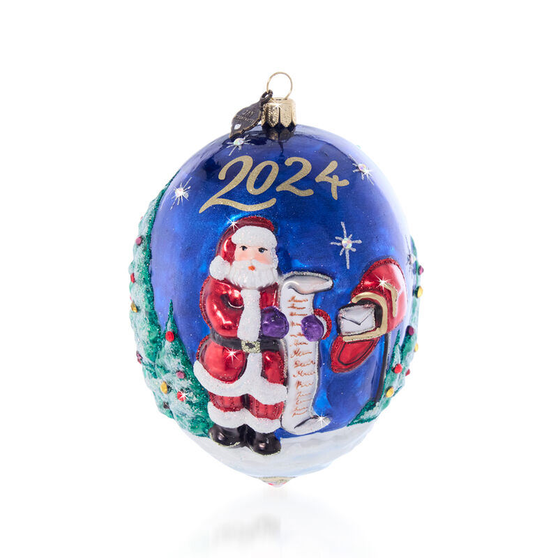 Jay Strongwater &quot;Christmas Delivery&quot; Glass Ornament image number 0