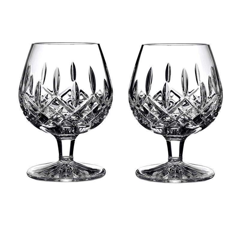 Waterford Crystal "Lismore" Set of 2 Brandy Glasses image number 0