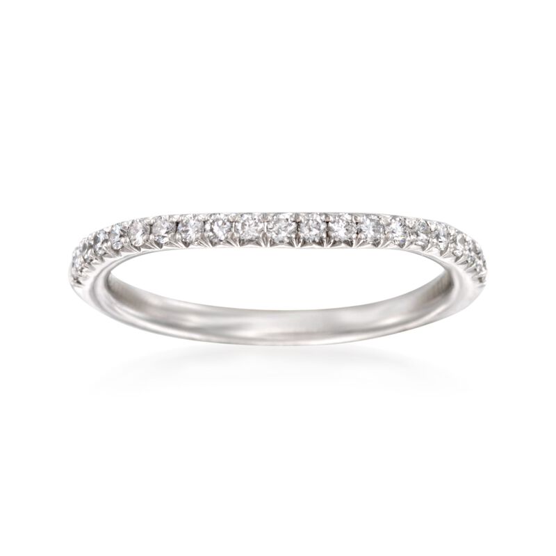 Henri Daussi .30 ct. t.w. Diamond Wedding Ring in Platinum image number 0