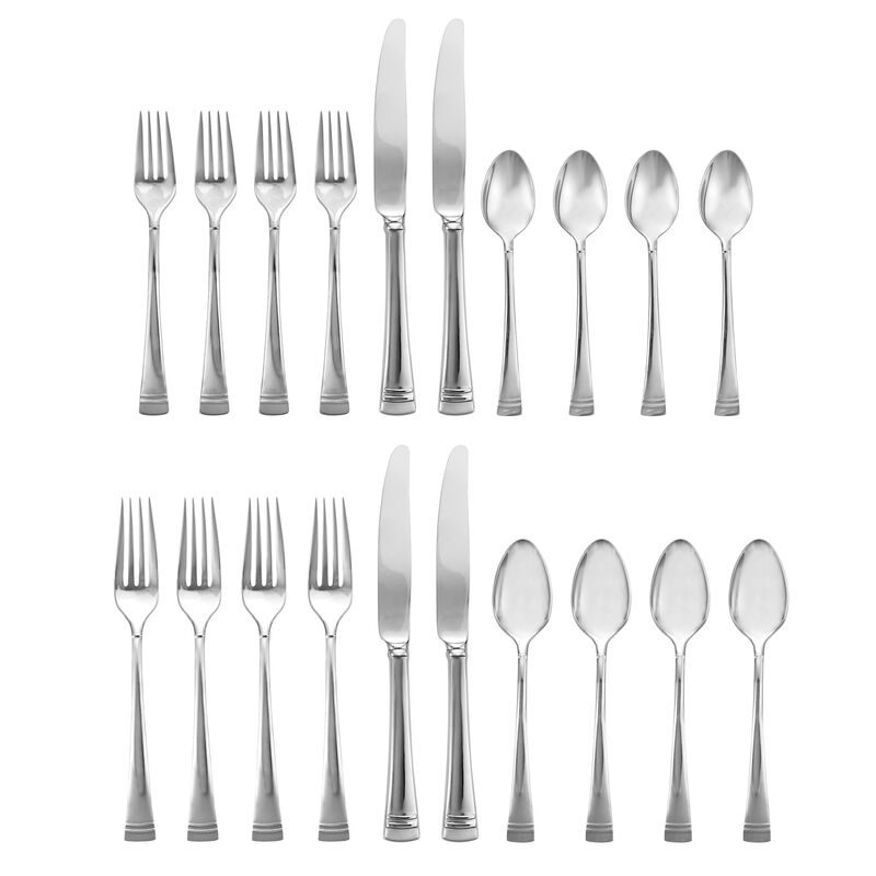 Lenox &quot;Federal Platinum&quot; 20-pc. Stainless Steel Flatware Set image number 0
