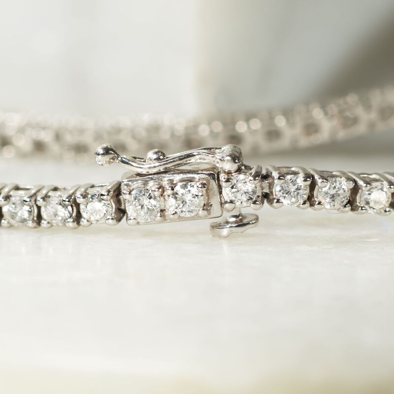 3.00 ct. t.w. Diamond Tennis Bracelet in 14kt White Gold image number 4