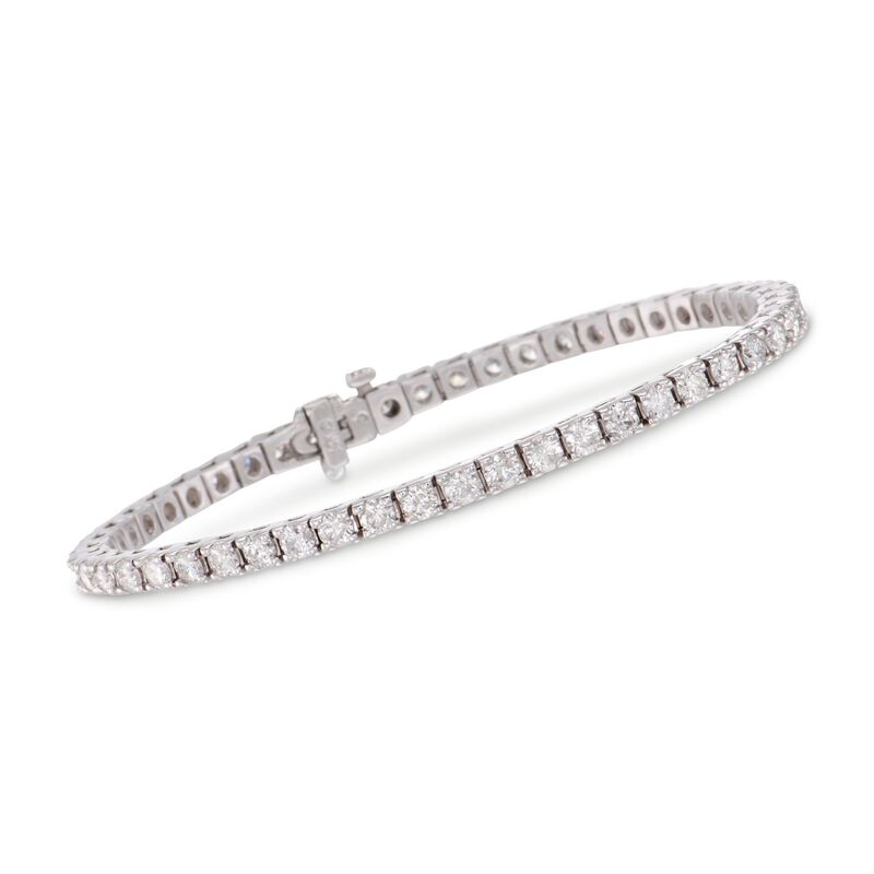 5.00 ct. t.w. Square Diamond Tennis Bracelet in 14kt White Gold image number 0