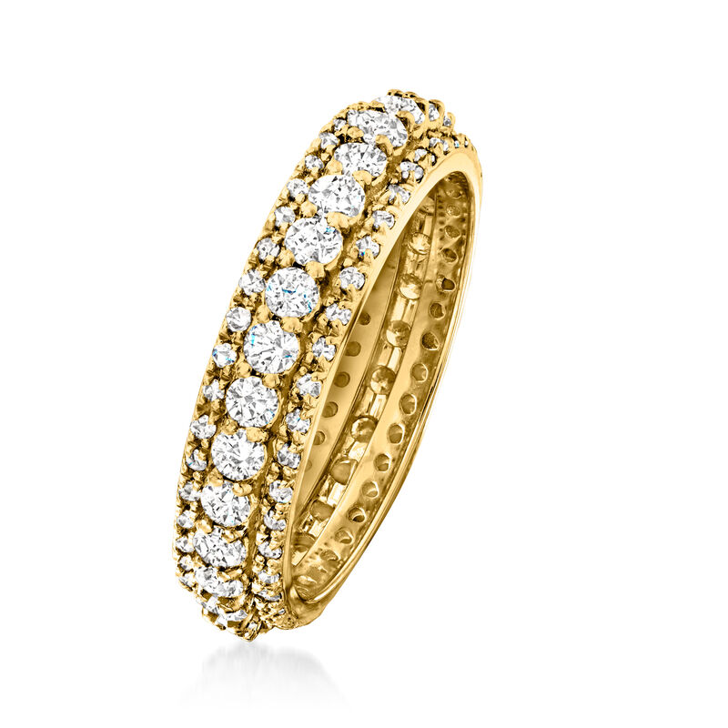 1.50 ct. t.w. Diamond Eternity Band in 14kt Yellow Gold image number 2