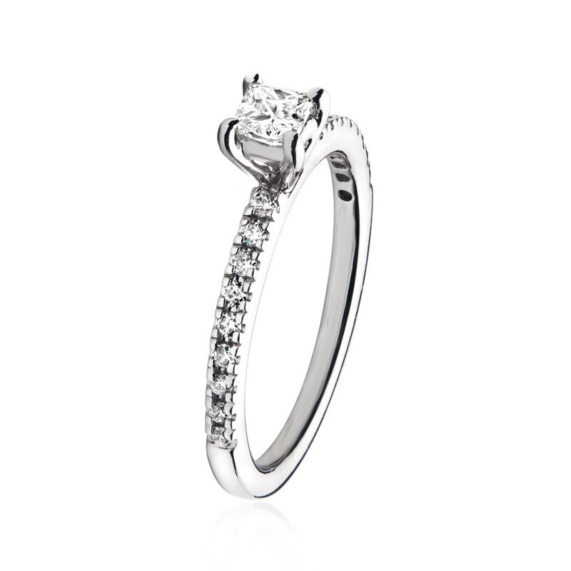 C. 2000 Vintage .50 ct. t.w. Diamond Ring in 14kt White Gold. Size 7 image number 2