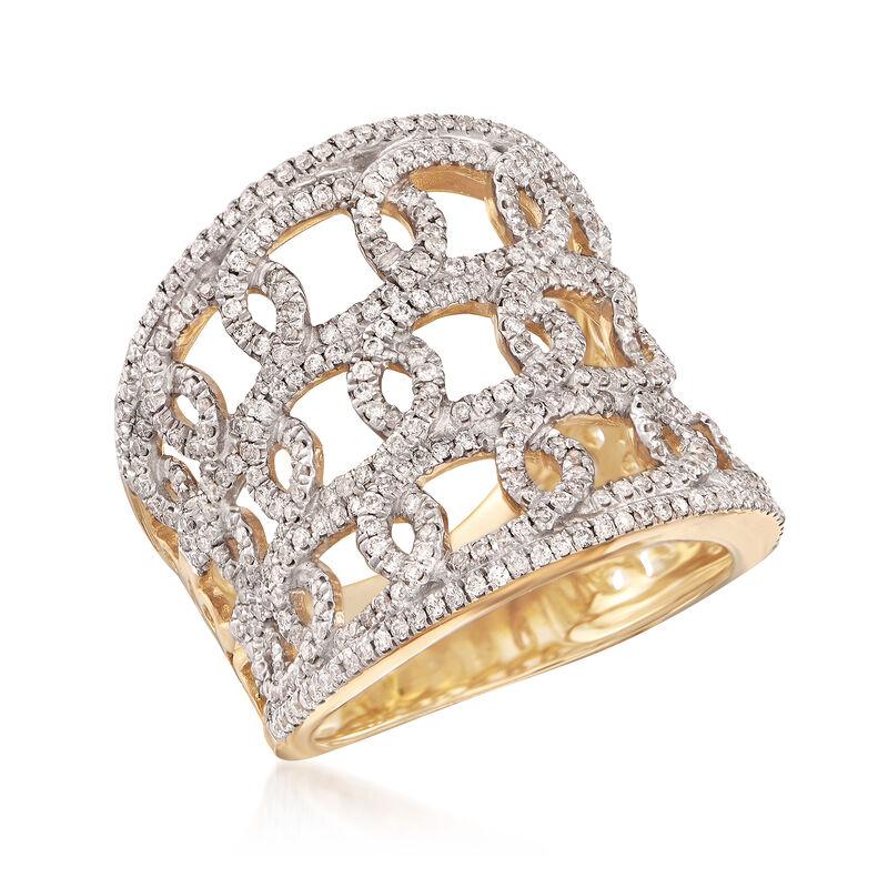 1.00 ct. t.w. Diamond Multi-Loop Ring in 14kt Yellow Gold image number 3