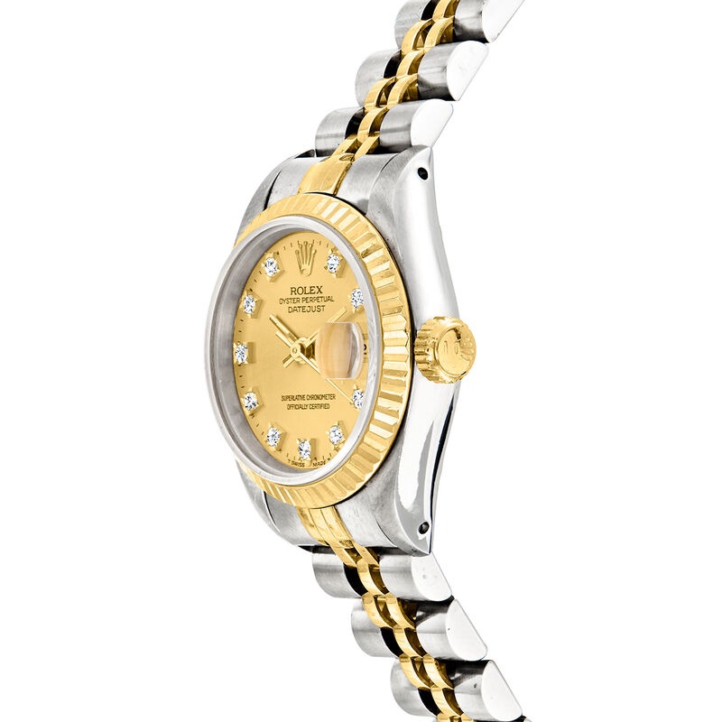 Pre-Owned Rolex Datejust Women's 26mm Automatic Stainless Steel and 18kt Yellow Gold Watch image number 1
