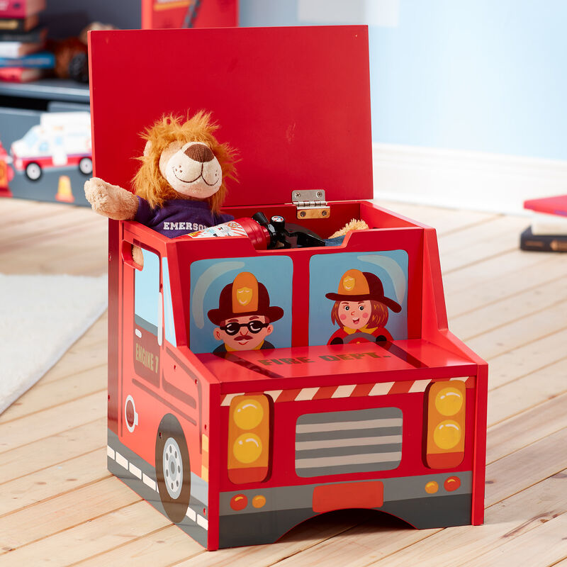 Child's &quot;Little Fire Fighters&quot; Step Stool image number 0