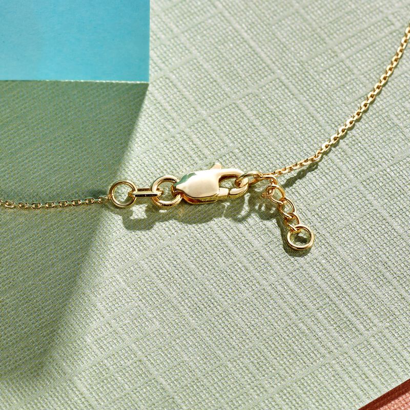 14kt Yellow Gold Sideways Cross Bracelet. 8&quot; image number 4