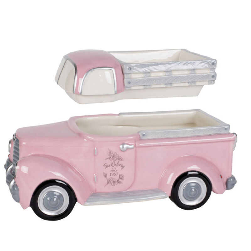 Fitz and Floyd &quot;Branch and Blossom&quot; Pink Truck Cookie Jar image number 4