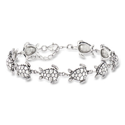 Sterling Silver Sea Turtle Bracelet