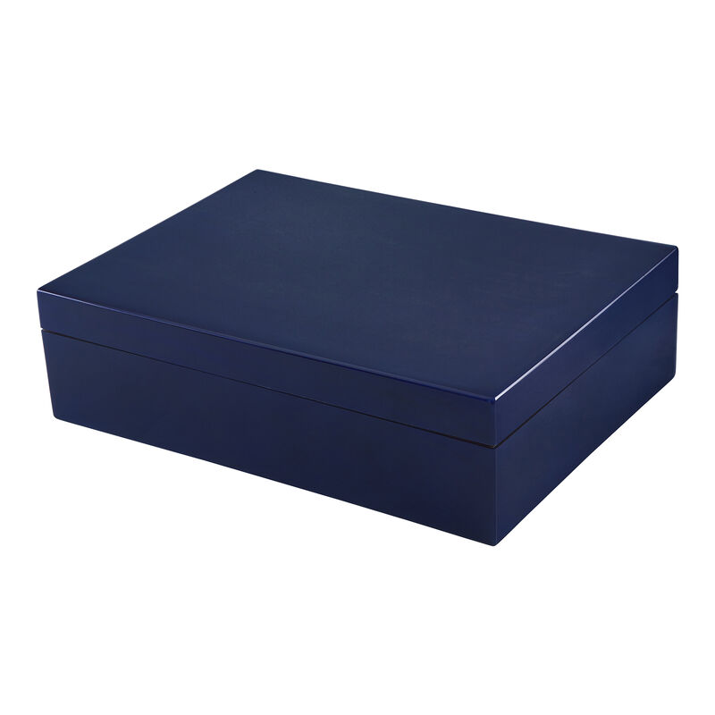 Blue Wooden Jewelry Box image number 1