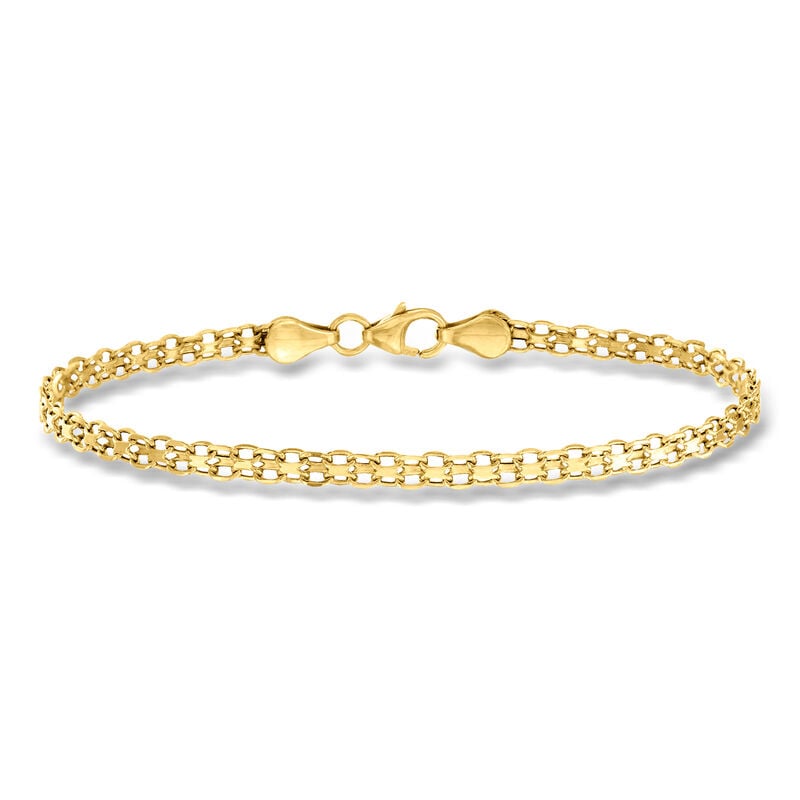 Italian 14kt Yellow Gold Bismark-Link Bracelet image number 0