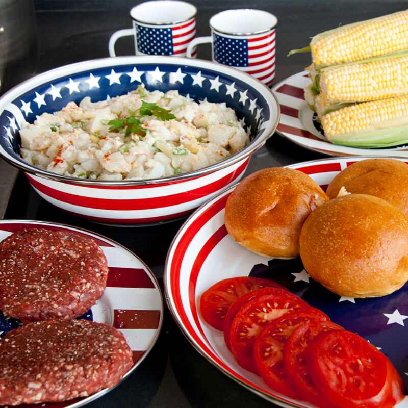 Golden Rabbit &quot;Stars and Stripes&quot; Dinnerware image number 6